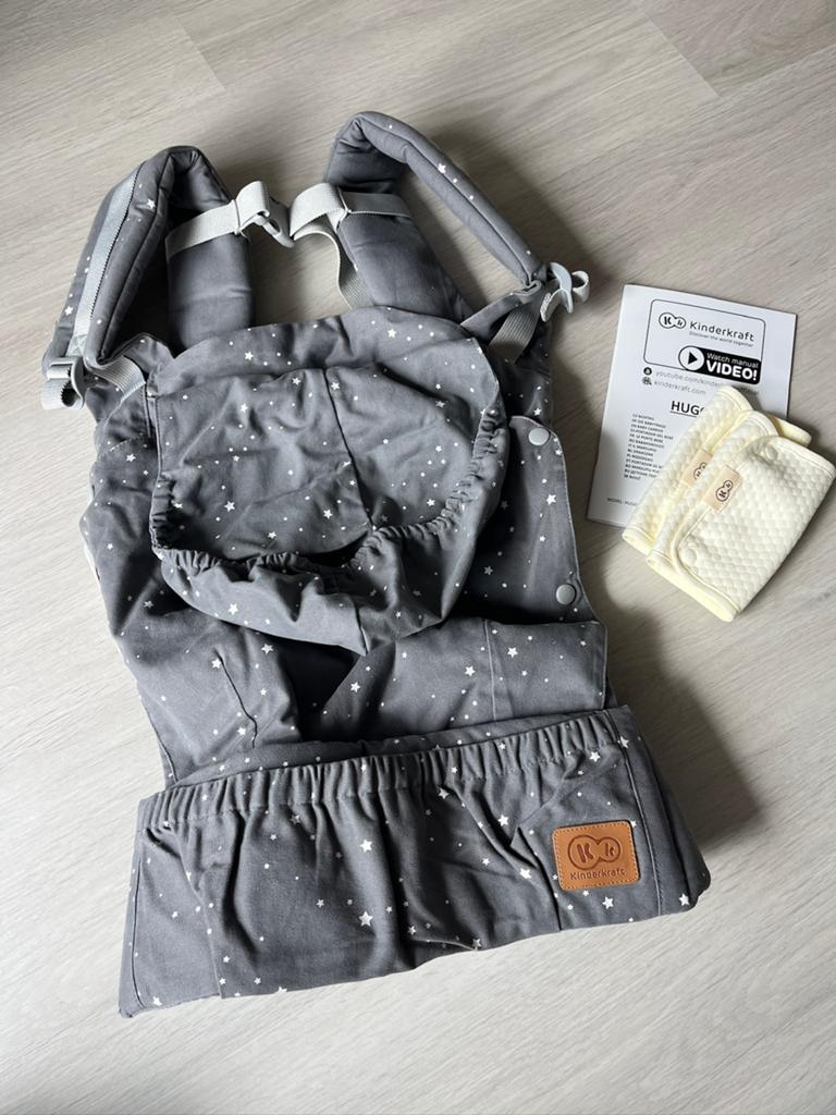 Kinderkraft HUGGY ergonomische draagzak, Gebruikt, Buik of Rug, Draagzak, Ophalen