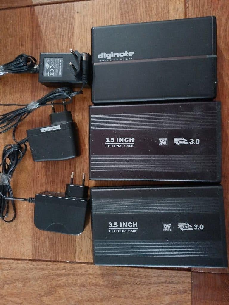 3 x 3,5 inch hdd externale case, Computers en Software, Harde schijven, Gebruikt, HDD, Ophalen of Verzenden, Laptop