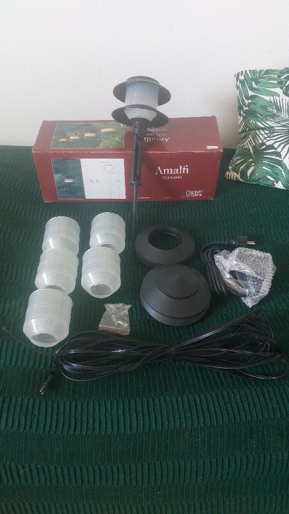 Amalfi Buitenverlichting Set - 6x Grondlampen, Ophalen, Kunststof, Minder dan 50 watt, Staande lamp