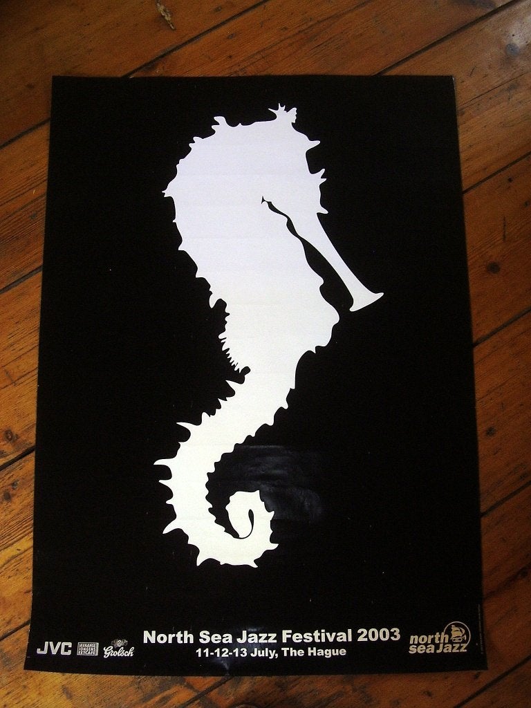Den Haag. North Sea Jazz Festival. Poster. 2003. Zeepaardje., Verzamelen, Ophalen of Verzenden, Gebruikt, Overige typen