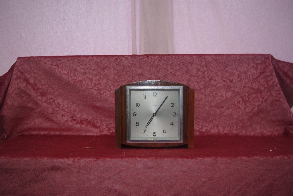 Tafelklok met wekker   (50e jaren, Ophalen of Verzenden
