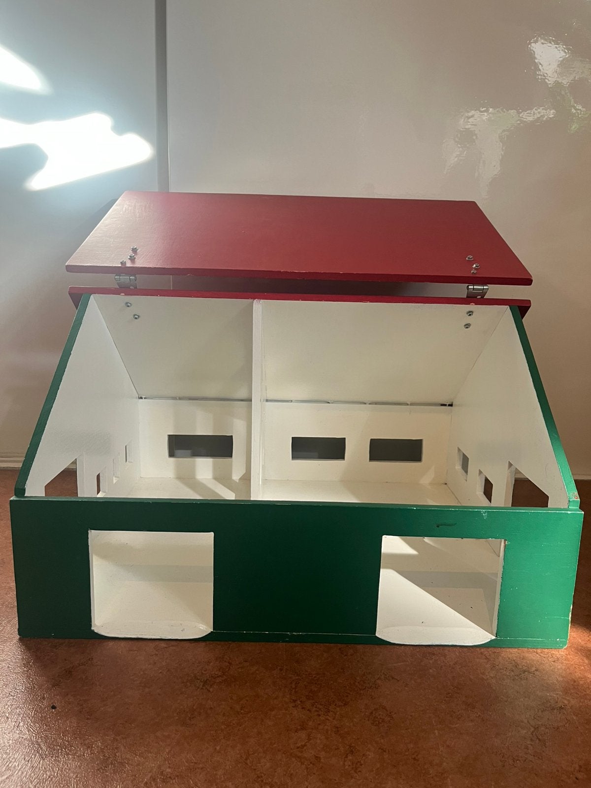 Houten speelgoed schuur / stal / boederij / siku , Bruder, Ophalen