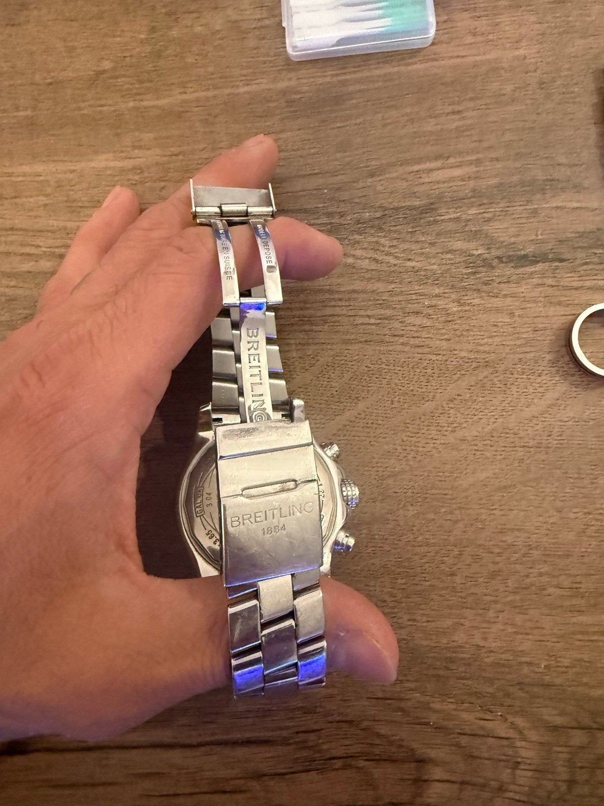 Breitling Super Avenger II Full Set - A13371 - Heren, Gebruikt, Staal, Breitling, Polshorloge