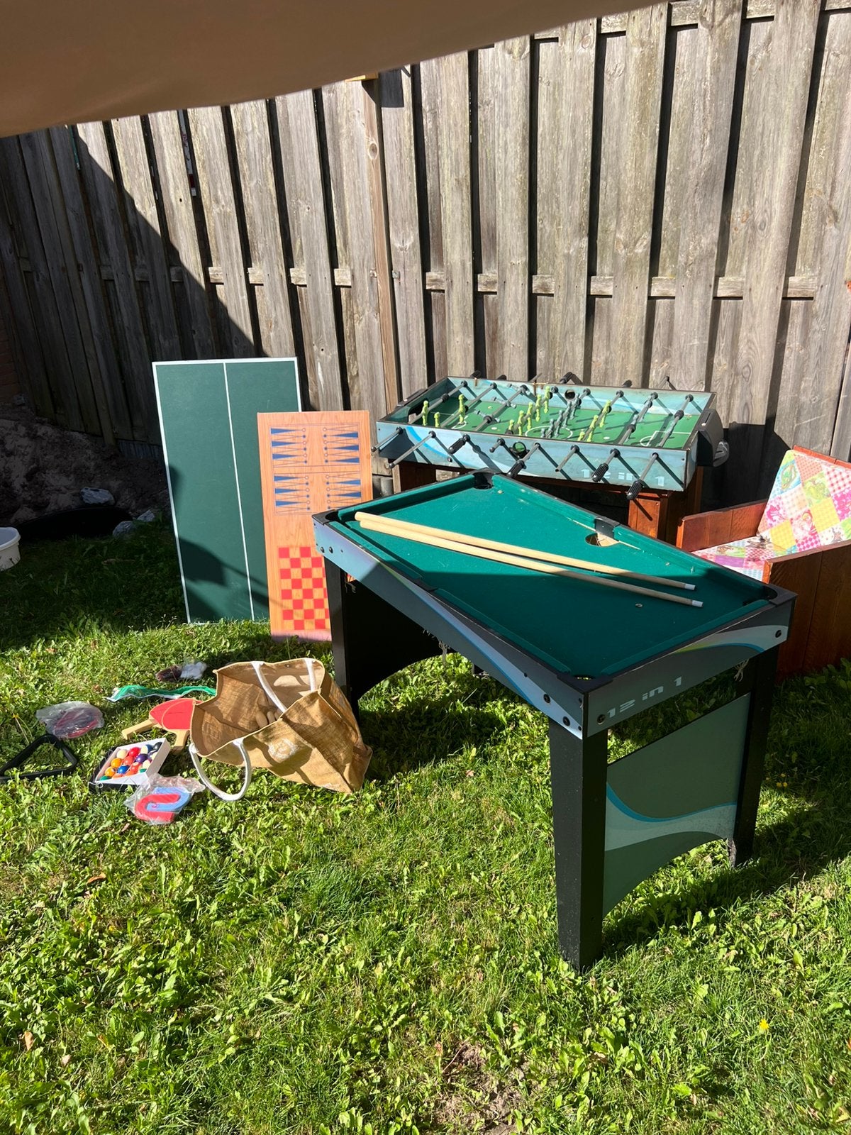 Voetbal & spelletjes tafel, Ophalen, Gebruikt