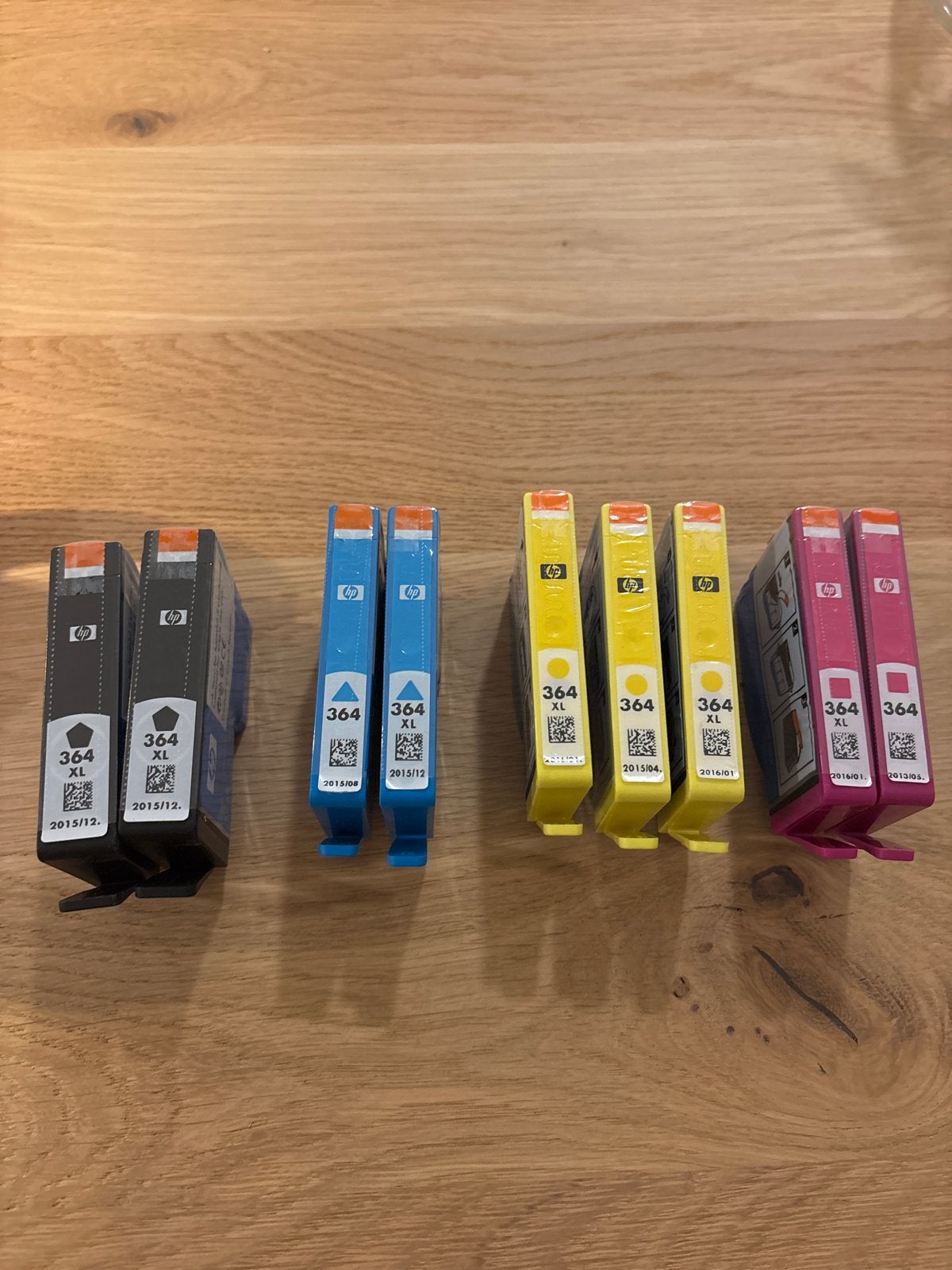 9 originele HP 364 inktcartridges (incl. 6x XL), Computers en Software, Ophalen of Verzenden, Nieuw, Cartridge