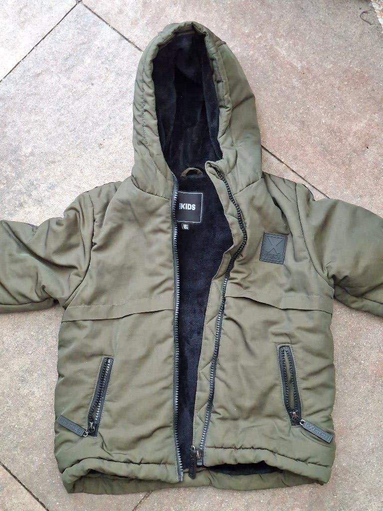 Winterjas groen 98/104, Ophalen of Verzenden, Gebruikt, Jongen, Jas