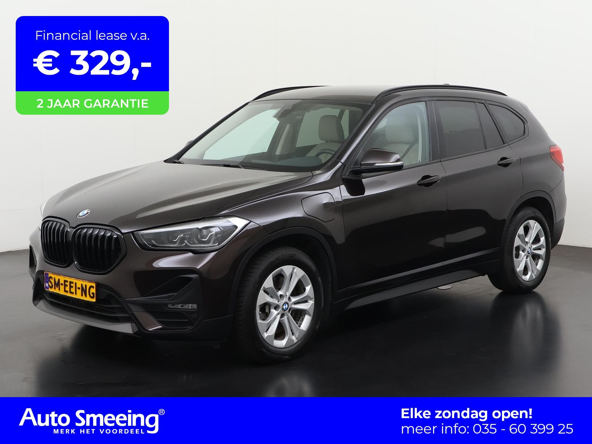 BMW X1 xDrive25e Executive | Camera | Leder | Elektr achterk, Auto's, Gebruikt, Zwart, Plug-in hybride, Vierwielaandrijving