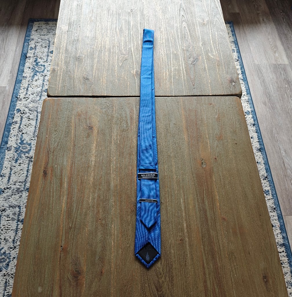 Oranje feest stropdas en Blauwe Akzente nette stropdas, Blauw, Akzente, Ophalen of Verzenden, Met patroon