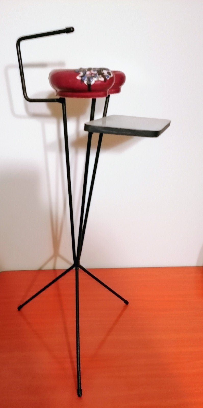 Mooie vintage rook tafeltje 'Frankrijk' jaren 50s/60s, Ophalen of Verzenden, Rechthoekig, Minder dan 55 cm