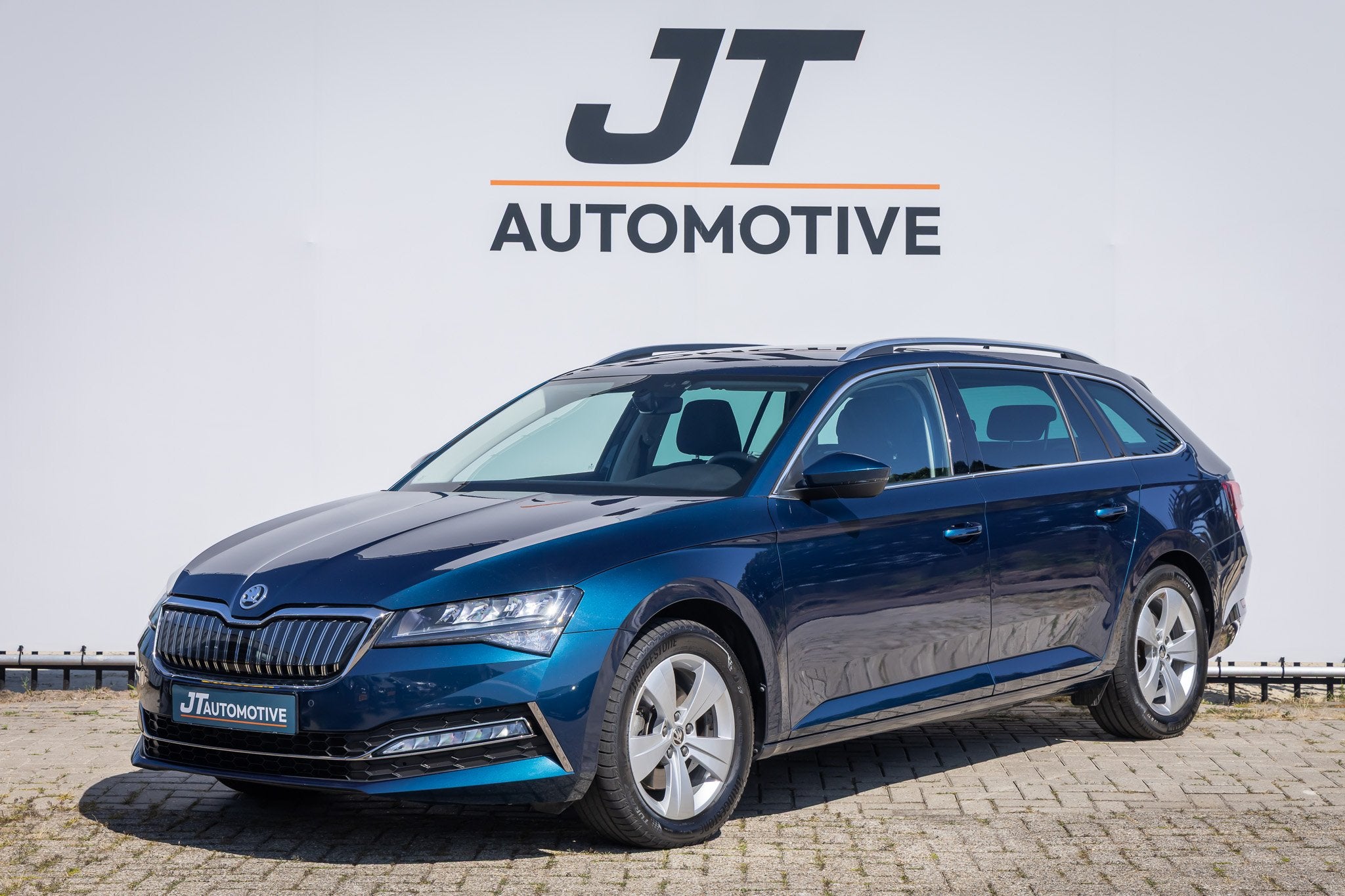 Skoda Superb 1.4 TSI iV BnsEdPlus Plug in Hyb klimaat contro, Auto's, Gebruikt, Euro 6, Blauw, Hybride Elektrisch/Benzine