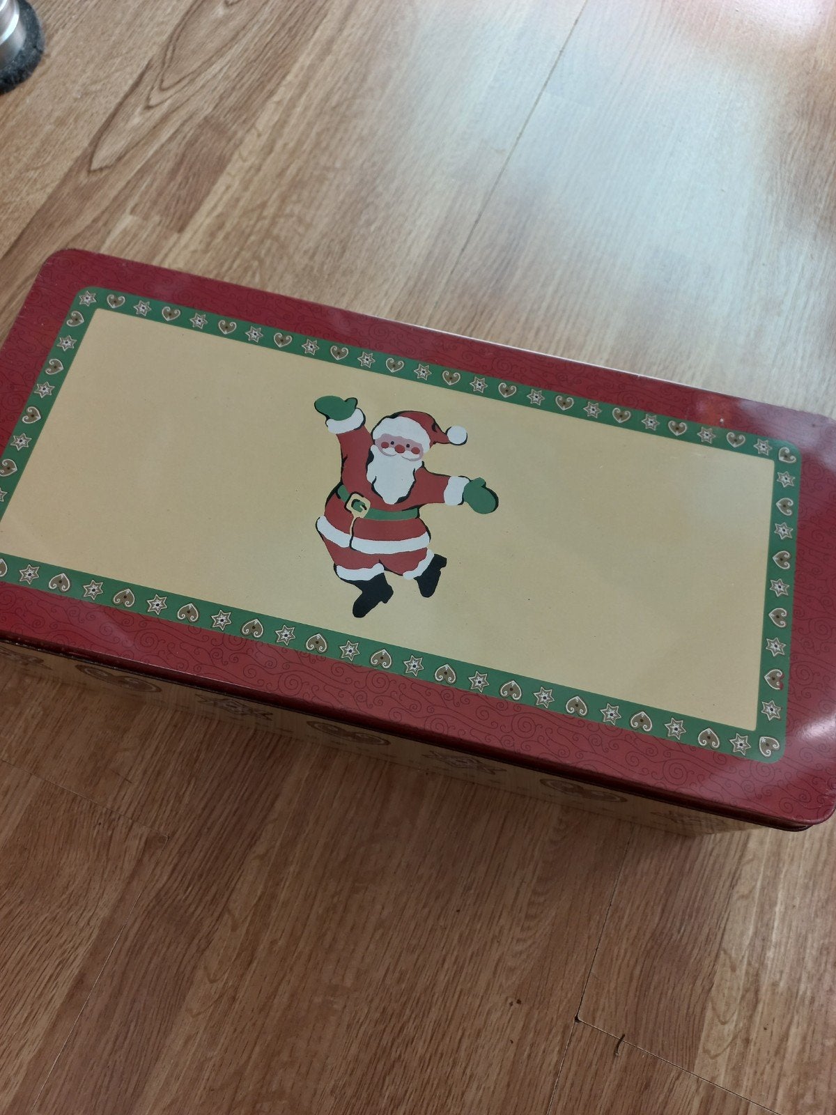 Grote retro koektrommel kerst, Verzamelen, Ophalen of Verzenden, Koek(jes)