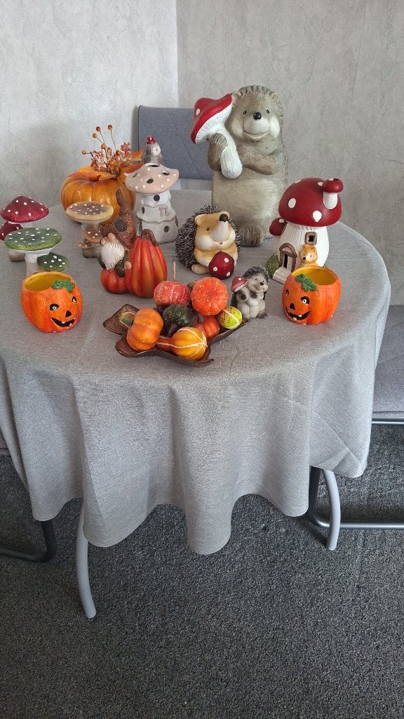 Herfstspulletjes voor de tuin, Tuin en Terras, Tuinbeelden, Ophalen, Zo goed als nieuw, Steen, Tuinkabouter