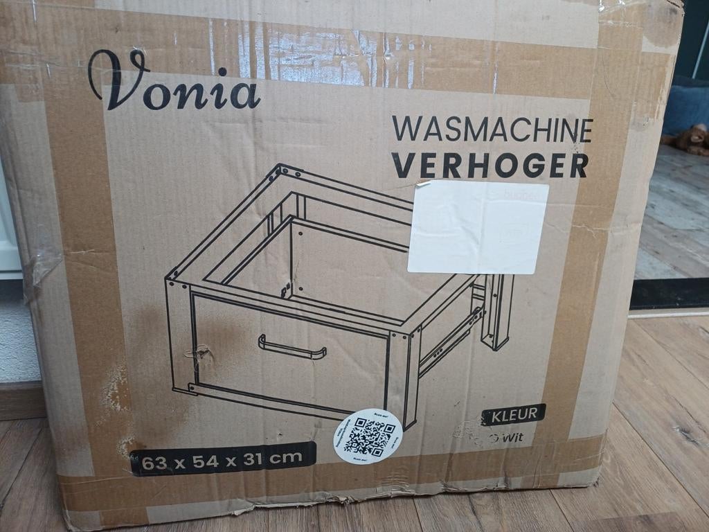 Vonia Wasmachine Verhoger Wit - Nieuw in Doos, Ophalen of Verzenden, Nieuw