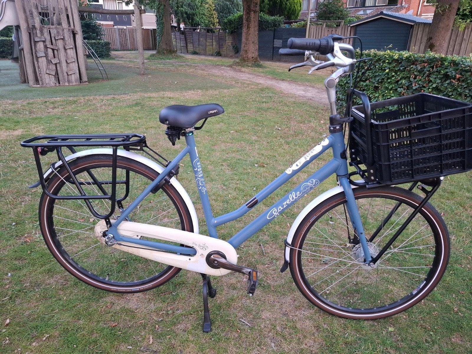 GAZELLE HEAVY DUTY DAMESFIETS 61CM, 3 VERSNELLINGEN, Versnellingen, 56 cm of meer, Zo goed als nieuw, Ophalen