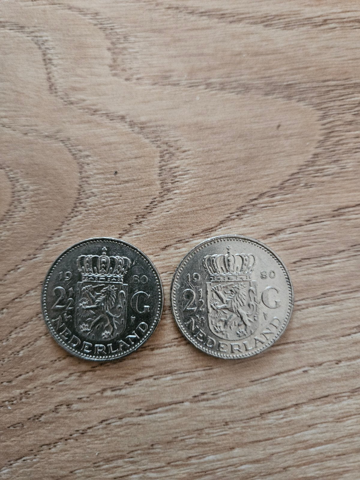 2½ Gulden Juliana munten (1980), Ophalen of Verzenden, Koningin Juliana, 2½ gulden