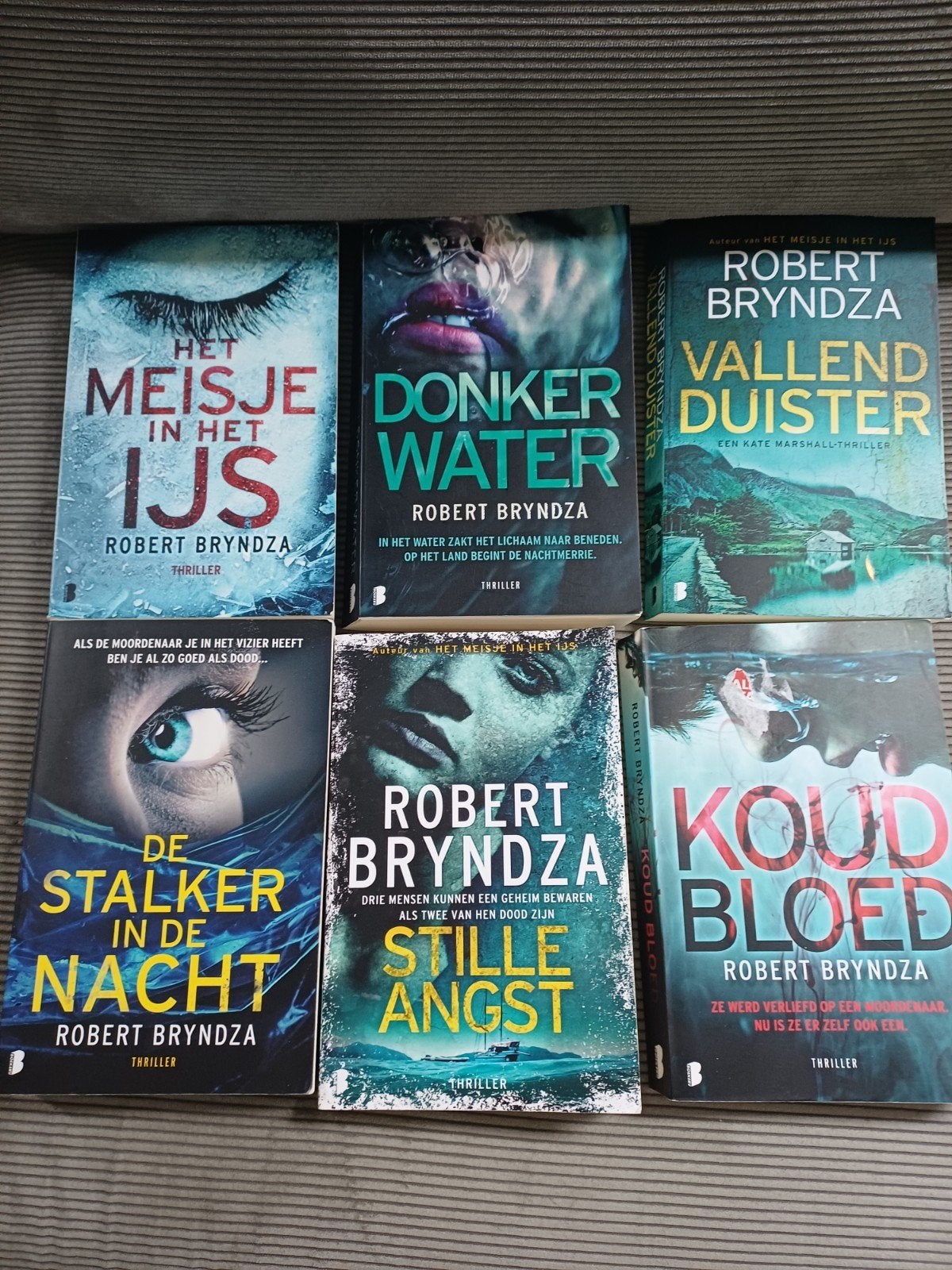 Robert Bryndza - Koud bloed en nog 5 andere delen ., Boeken, Ophalen of Verzenden, Zo goed als nieuw, Robert Bryndza