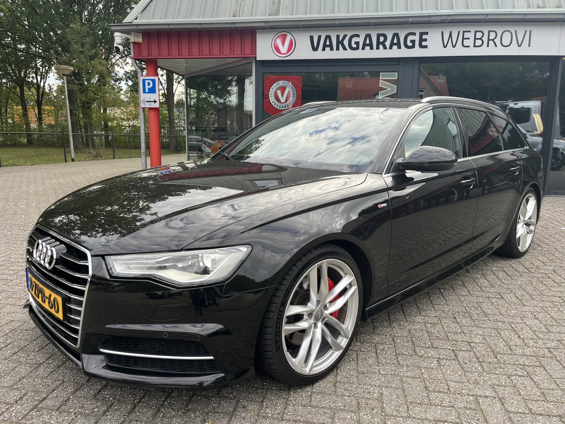 Audi A6 Avant 2.0 TFSI Sport Edition Havannaschwarz Metallic, Auto's, Gebruikt, Euro 6, 4 cilinders, Leder en Stof