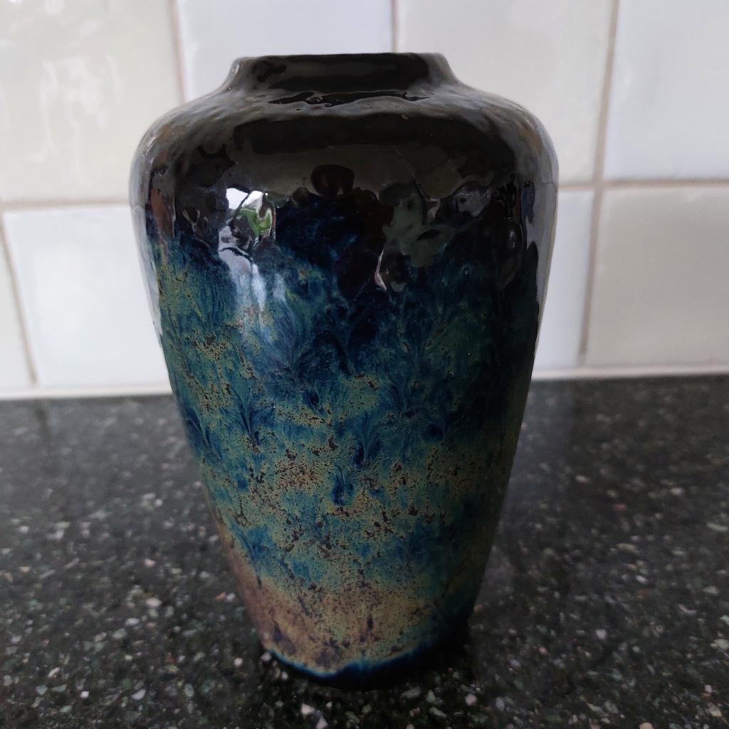 West Germany prachtige blauwe vaas 650/18, Antiek en Kunst, Antiek | Vazen, Ophalen of Verzenden