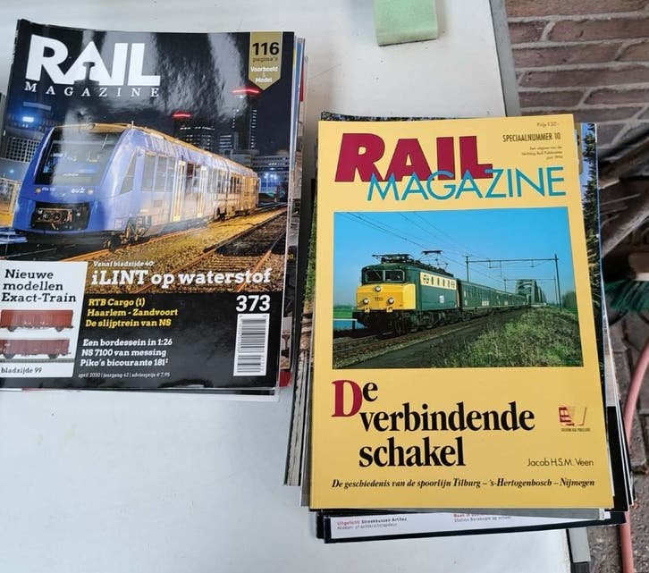 Grote collectie Rail Magazine en treinboeken los of partij, Ophalen, Gelezen, Overige typen