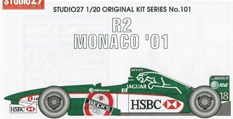 Formule 1 modelbouwkit 1/20 - Studio27 R2 Monaco '01, Overige merken, Auto, Groter dan 1:32, Nieuw