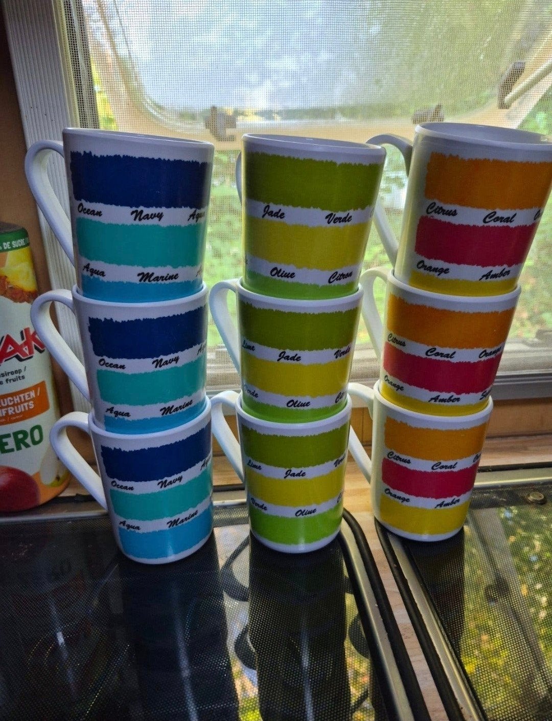 Flamefield Melamine Servies Set - 9x4 Stuks, Ophalen, Zo goed als nieuw