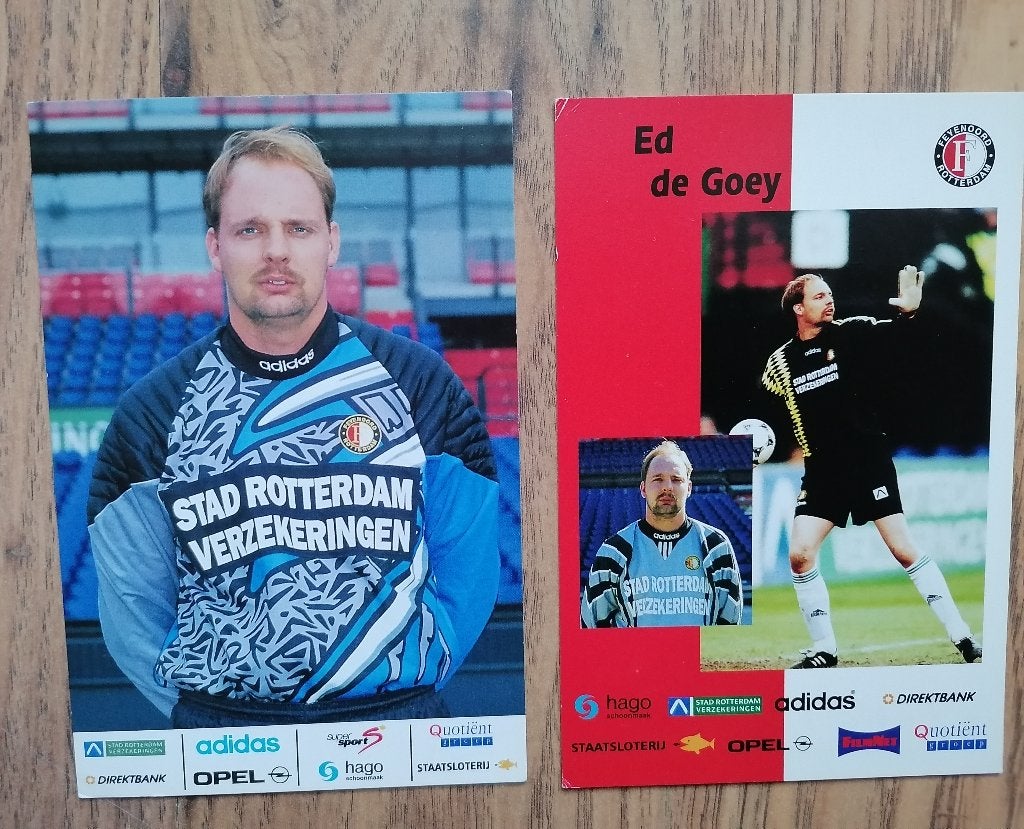 33x Spelerskaarten Feyenoord different seasons, Verzenden, Zo goed als nieuw, Feyenoord, Spelerskaart