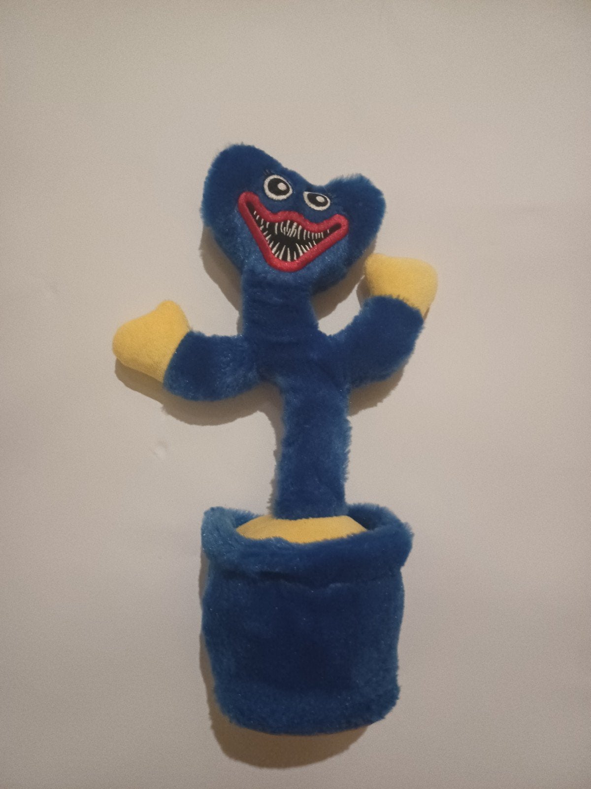Huggy Wuggy Interactieve Knuffel met Muziek, Ophalen, Overige karakters, Overige typen, Blauw