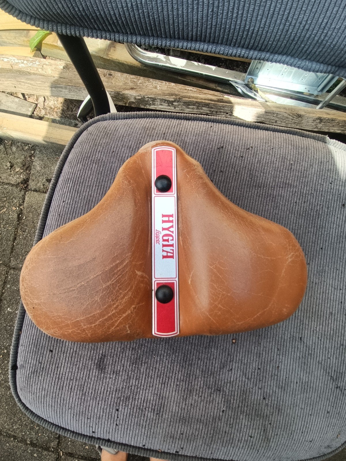 HYGIA Classic fietszadel - Bruin leer, Ophalen of Verzenden