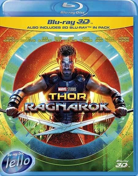 Blu-ray 3D Marvel's Thor 3: Ragnarok (2017 Chris Hemsworth), Ophalen of Verzenden, Nieuw in verpakking, Actie