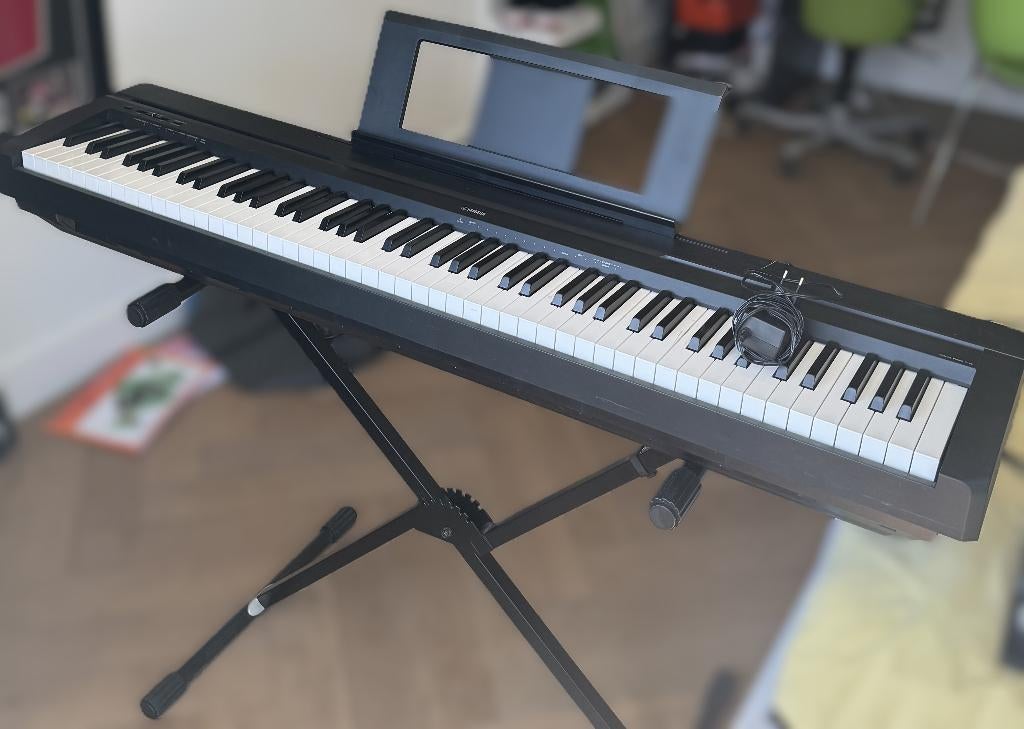 Yamaha P-45 digitale piano – (88 toetsen), Muziek en Instrumenten, Piano's, Ophalen, Zwart, Digitaal, Zo goed als nieuw