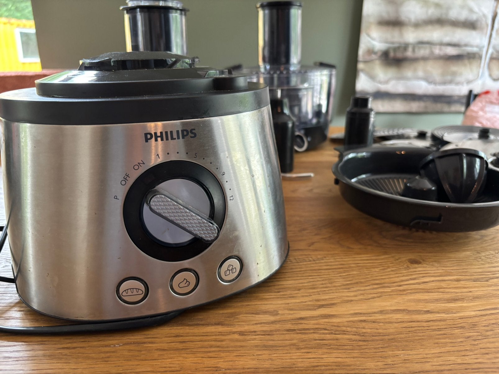 Philips HR778 keukenmachine met veel accessoires, Ophalen, Overige typen, Kunststof, Zilver