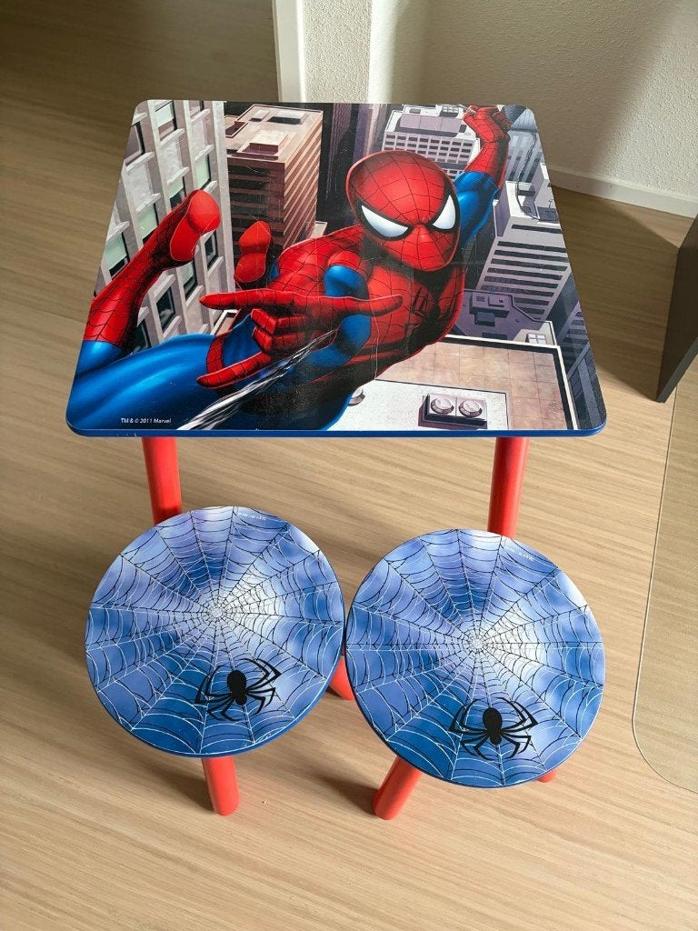 Kindertafel Spiderman, Ophalen, Gebruikt, Tafel(s) en Stoel(en)