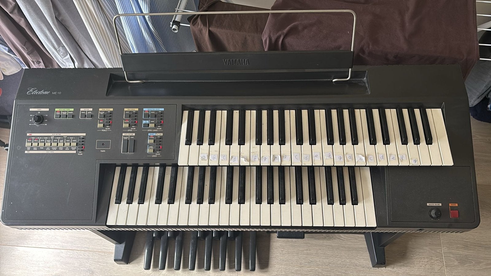 Yamaha Electone ME-15 Orgel met 2 klavieren en pedalen, Muziek en Instrumenten, Ophalen, Gebruikt, 2 klavieren, Orgel