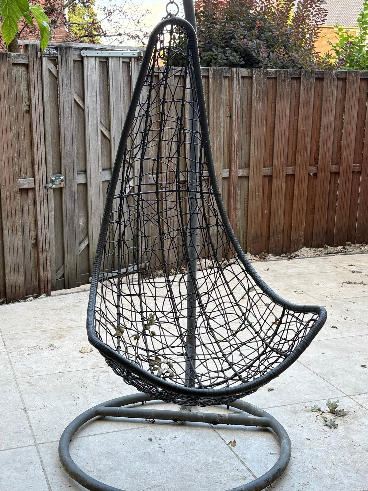Comfortabele hangstoel voor binnen en buiten, Ophalen, Gebruikt, Wicker