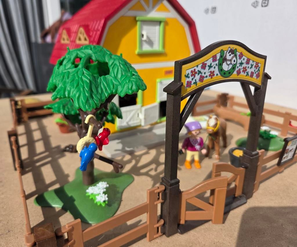 Playmobil manege / ponyrange 5222, Ophalen of Verzenden, Gebruikt, Complete set