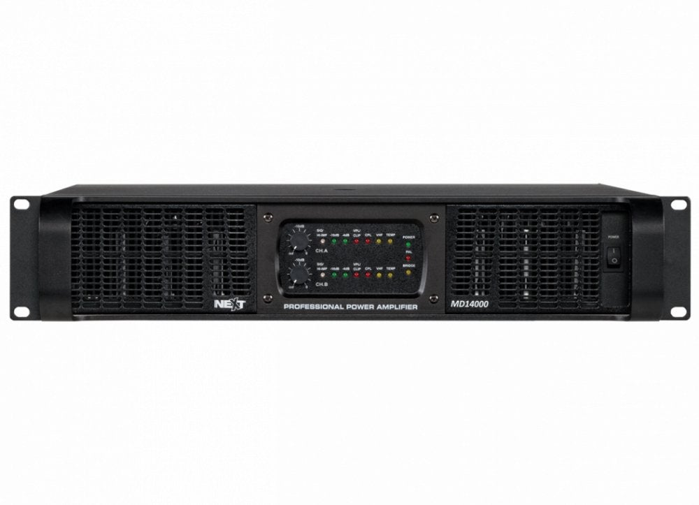 GEZOCHT!!!! Next pro audio MD14000 versterker, Muziek en Instrumenten, Versterkers | Keyboard, Monitor en PA, Ophalen of Verzenden