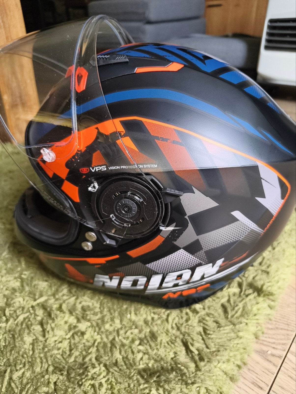 Nolan Integraalhelm maat XL - Zwart/Oranje/Blauw Design, Ophalen of Verzenden