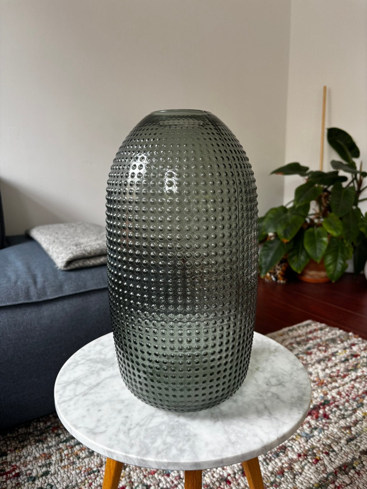 Groene vaas te koop!, Huis en Inrichting, Woonaccessoires | Vazen, Ophalen of Verzenden, Minder dan 50 cm, Groen, Glas