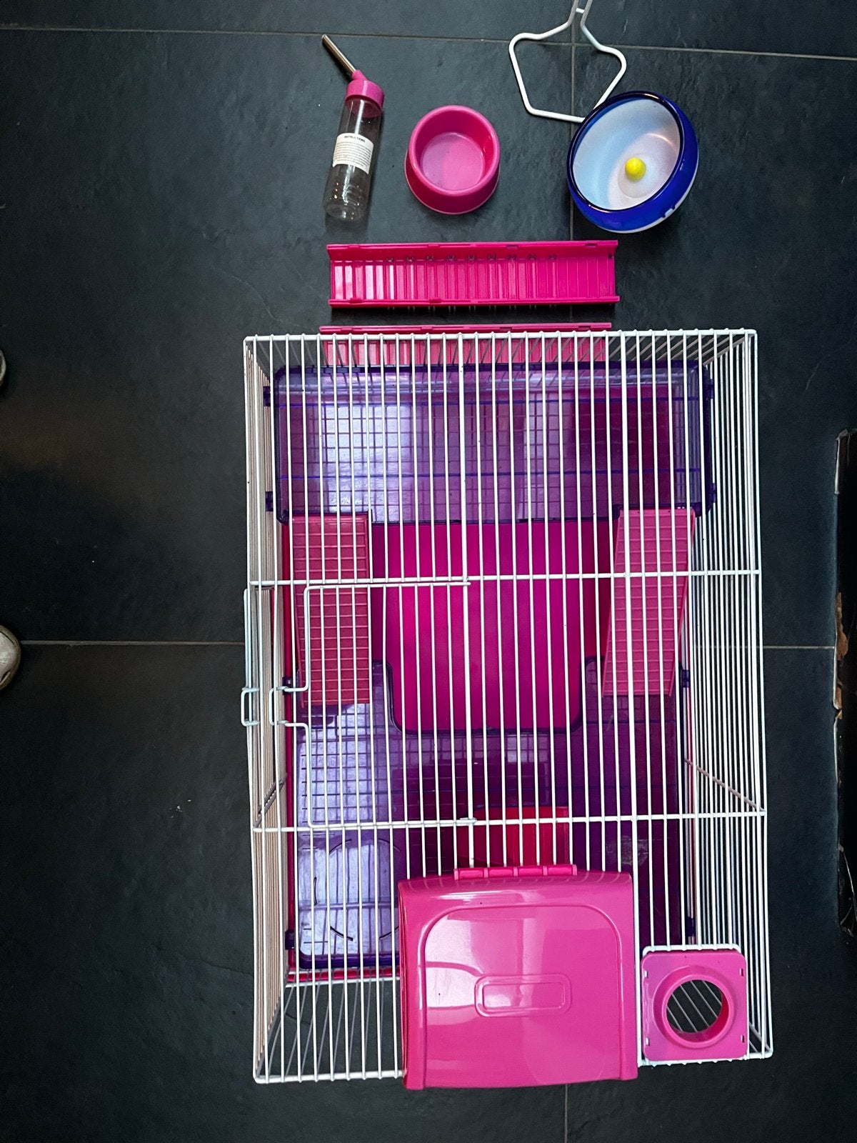 Hamsterkooi met toebehoren., Dieren en Toebehoren, Minder dan 60 cm, Kooi, Minder dan 75 cm, Ophalen of Verzenden