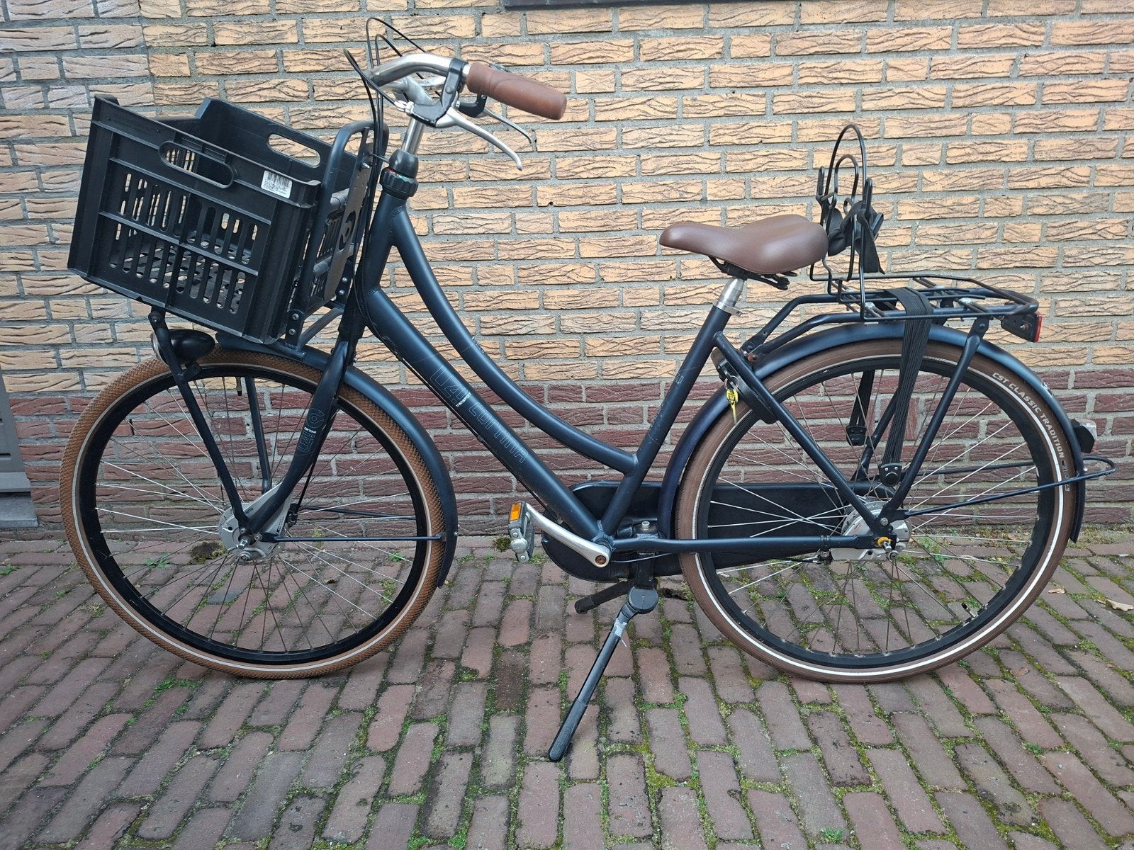 Cortina U4 Transportfiets Dames, Fietsen en Brommers, Fietsen | Dames | Damesfietsen, Overige merken, Gebruikt, Versnellingen