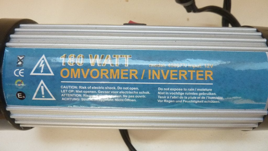 180 watt omvormer 12v input, Ophalen of Verzenden