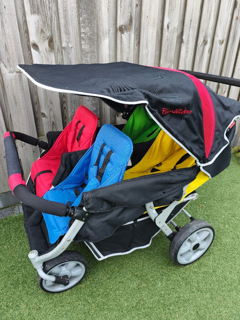 Familidoo vierlingwagen , heel mooi!, Ophalen, Zo goed als nieuw, Kinderwagen, Overige merken