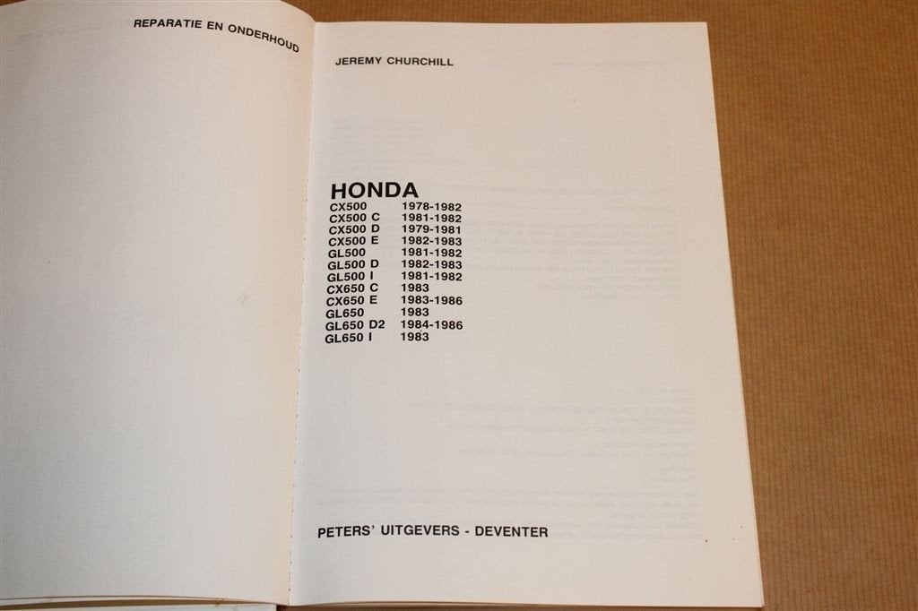Honda CX & GL 500-650 [1978-1986] — Reparatie & Onderhoud, Ophalen of Verzenden, Honda