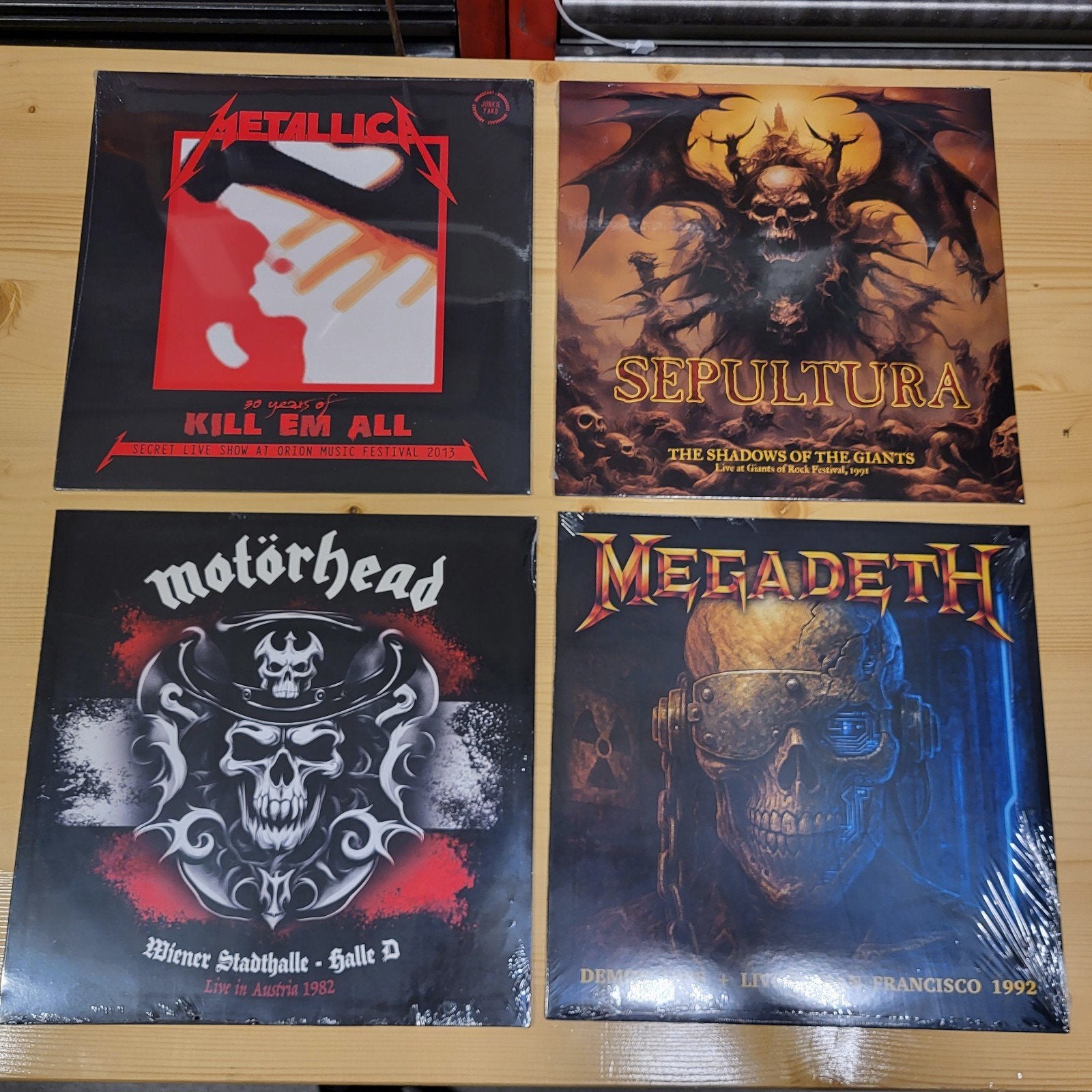 4  Metal Vinyl lp,s: Metallica, Sepultura, Motörhead,, Ophalen of Verzenden, Nieuw in verpakking, Heavy metal