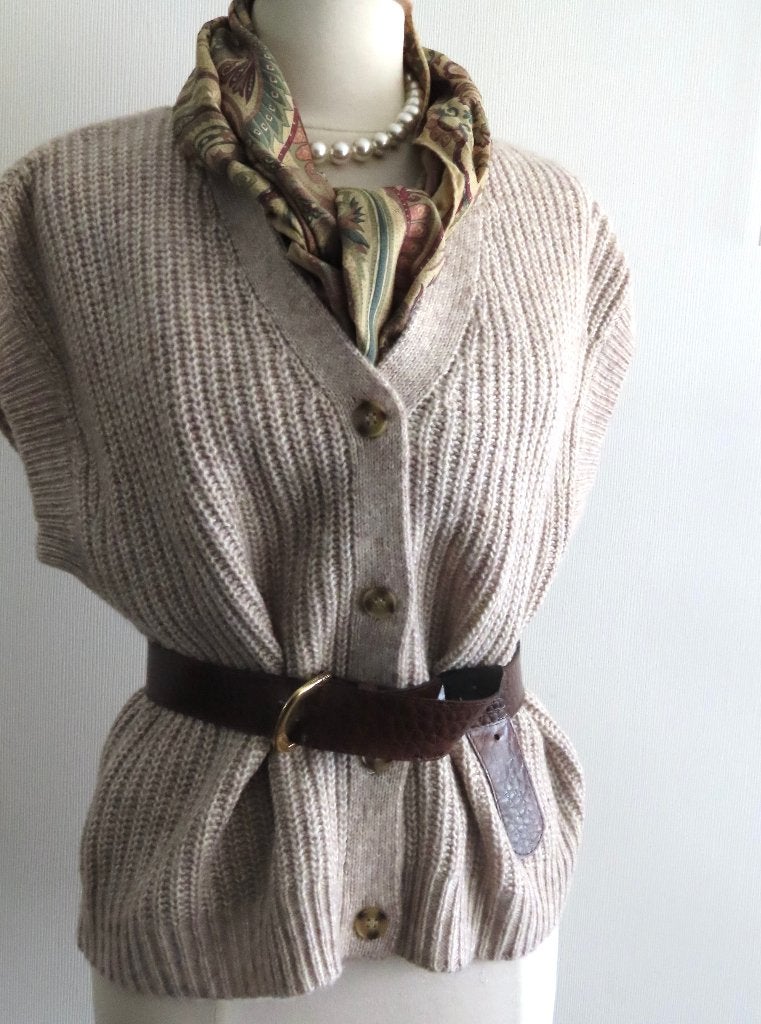 Nieuw!! Soya Concept, pracht gilet in chique zand-tint mt 44, Verzenden, Beige, Maat 42/44 (L), Nieuw