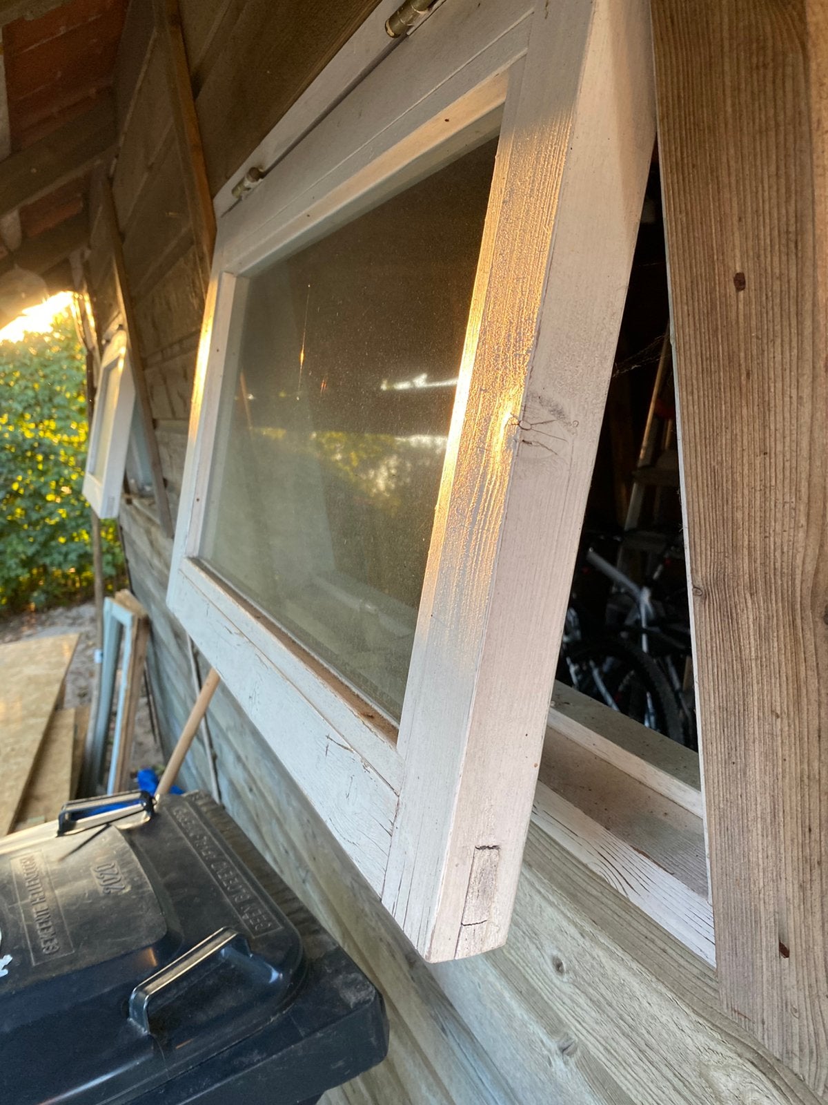 Raampjes in nog goede staat, Tuin en Terras, Schuur, 2 ramen, Hout, Ophalen