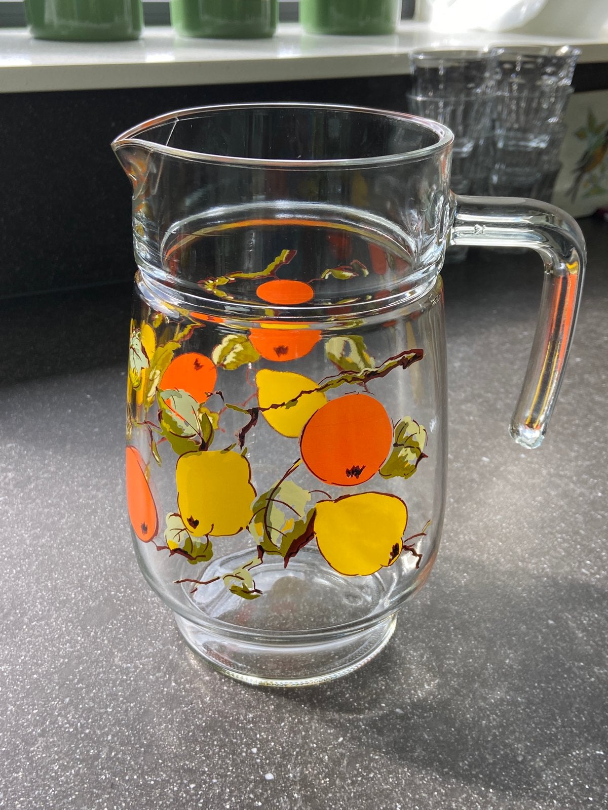 Puntgave vintage retro sap kan sapkan waterkan citroen decor, Ophalen of Verzenden