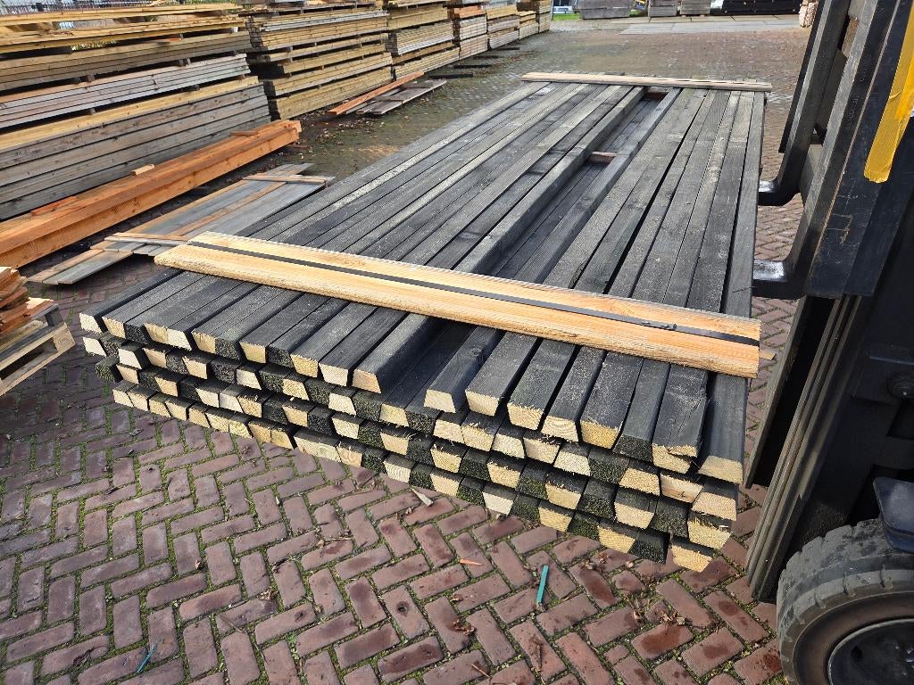 90 Latten - trapezium profiel - nr: TP665, Tuin en Terras, Palen, Balken en Planken, Ophalen, 250 cm of meer, Planken