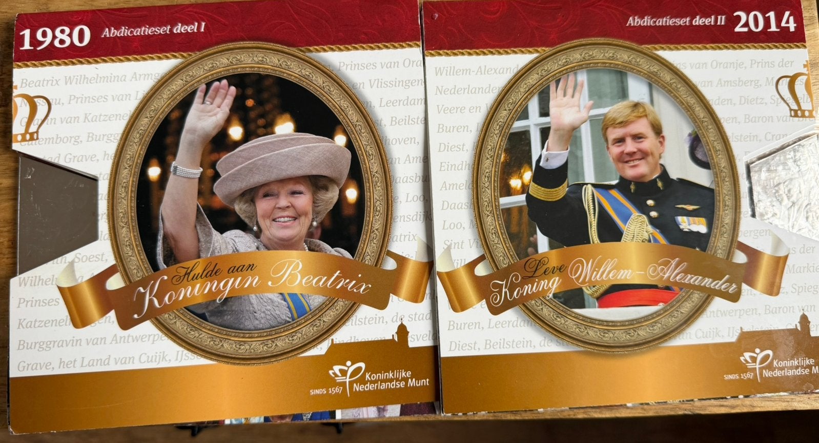 Abdicatieset deel l en ll, Ophalen of Verzenden, Koningin Beatrix, Euro's