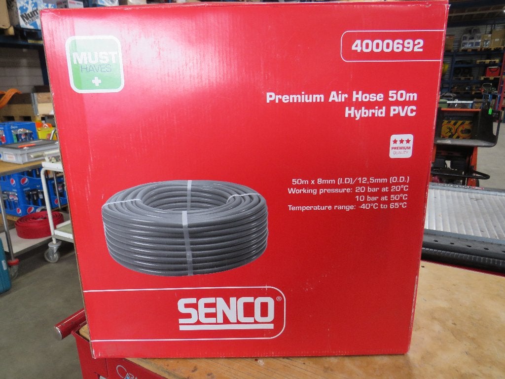 Senco luchtslang 8mmx50meter hybride PVC op rol - 4000692, Doe-het-zelf en Verbouw, 800 liter/min of meer, 10 bar of meer, Zandhaarweg